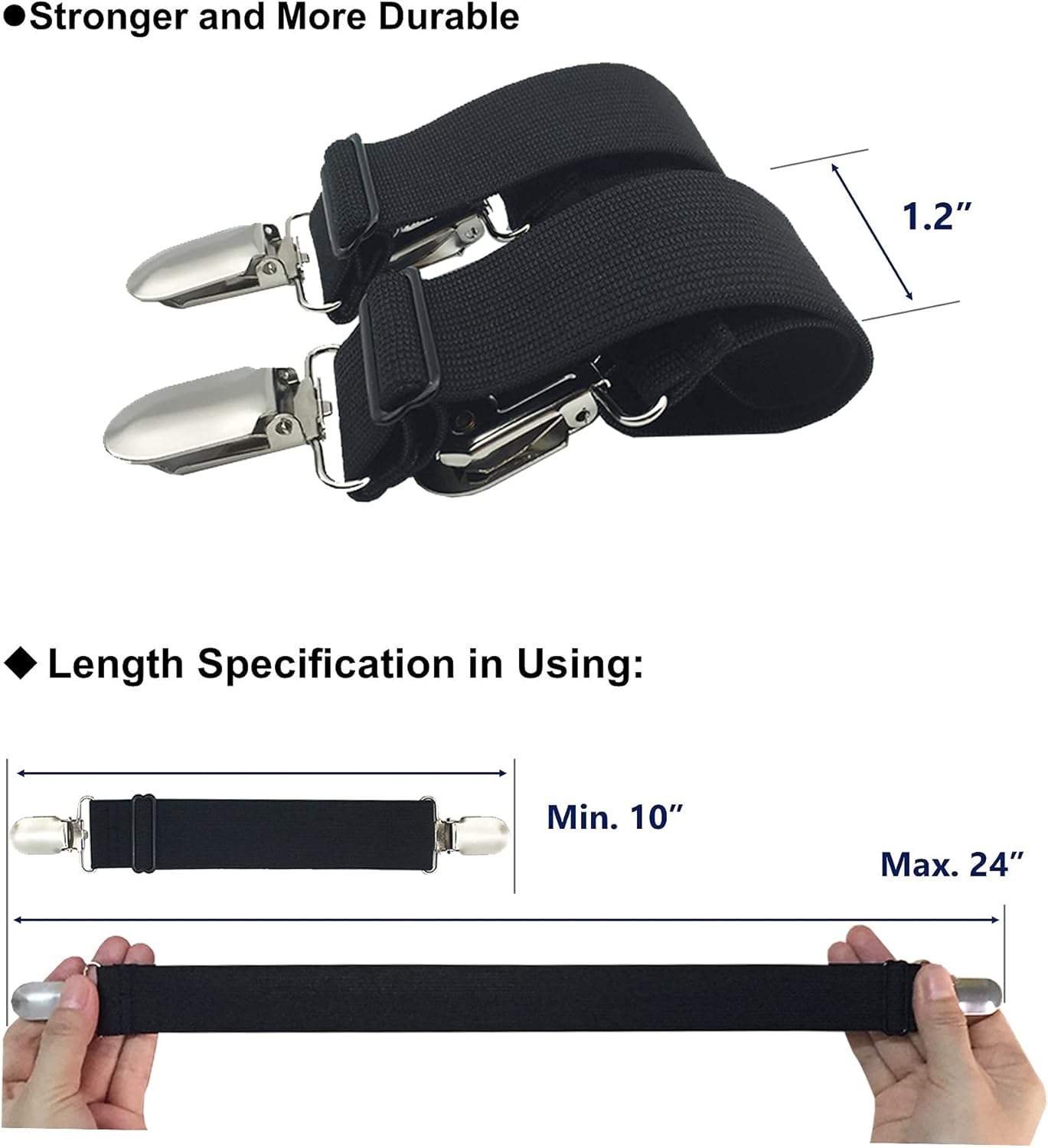 RayTour Sheet Straps Bed Sheet Keeper Holder for Corners Sheet Stays Suspender Clips Fitted Sheet Holder Clips Garters Fasteners Mattress Clamps