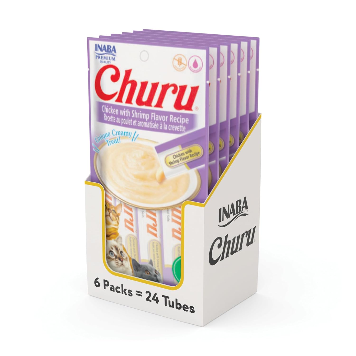 Inaba Churu Cat Treats, Chicken with Shrimp Recipe (Pack of 6, 56 GMS per Pack) - Review, Price and Buying Guide