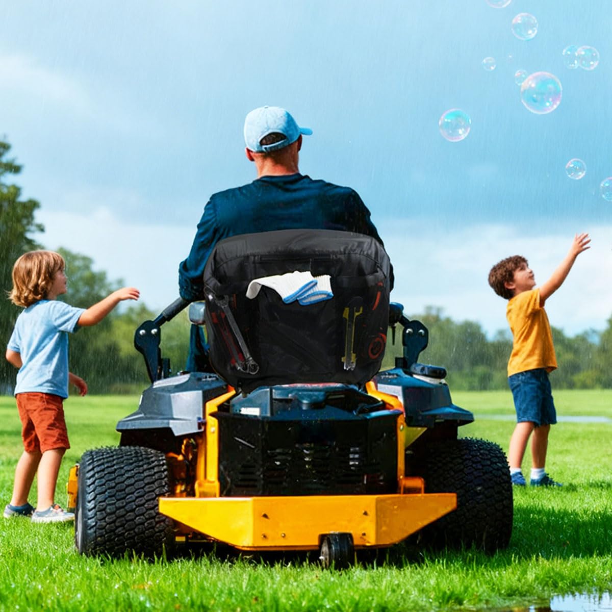 Coprisedile Rasaerba Universale 15" GRIGIO John - Foto 4