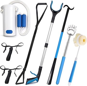 8PC Hip Kit Post Surgery Hip Replacement Kit After Surgery for Recovery Aids