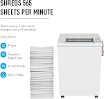 Ideal 4003 Cross-Cut Commercial Office Paper Shredder Heavy with Automatic Oiler, Made in Germany,16-18 Sheet Feed Capacity, 44-Gallon Bin, Versatile, P-5 Security | P5 cross cut paper shredder with automatic oiler for 18 to 20 users 16 to 18 sheet c