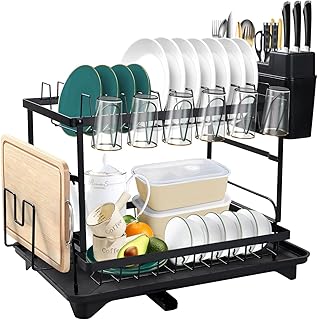 SKY-TOUCH Double Tier Dish Drying Rack