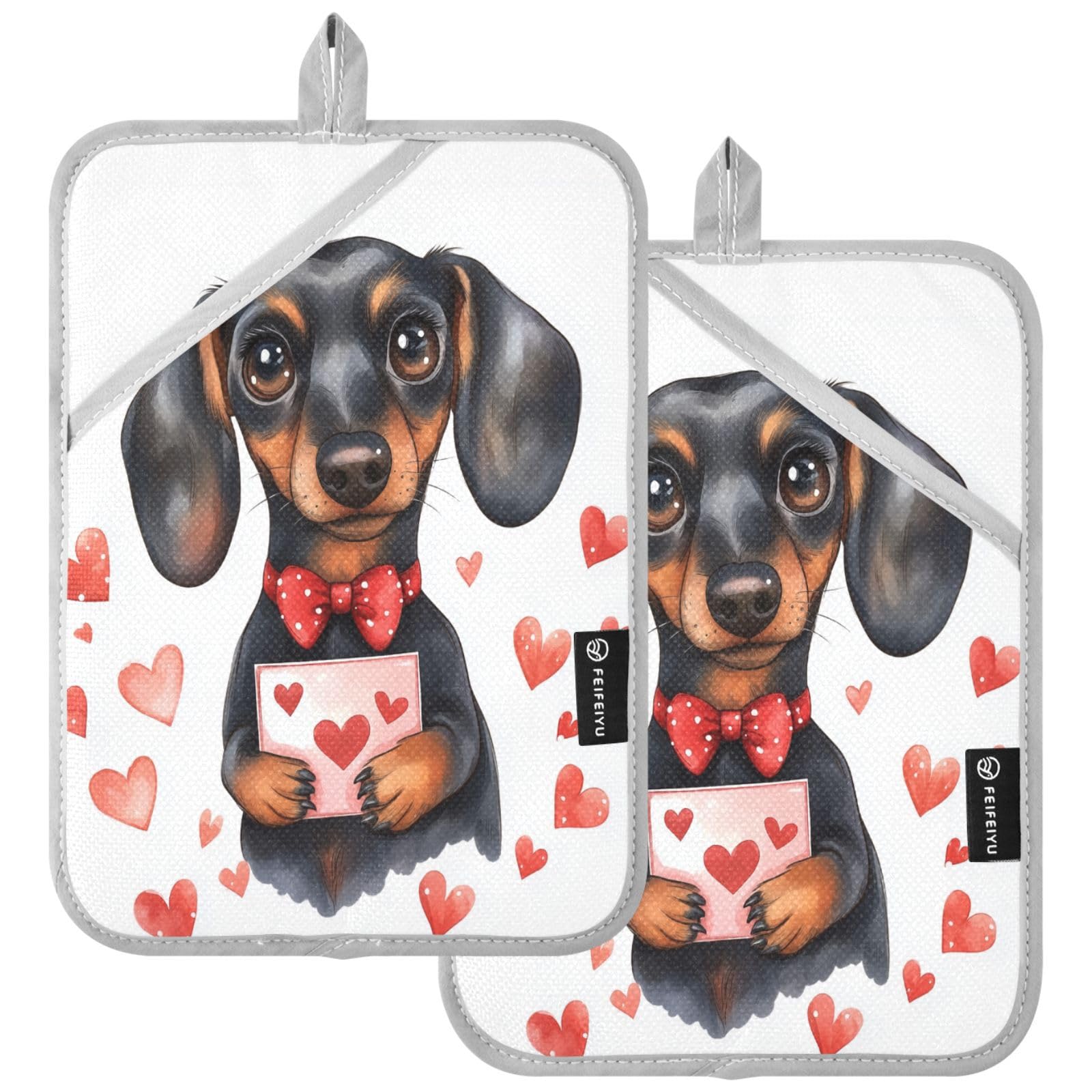 Manique teckel pour cuisiner avec amour à la Saint-Valentin