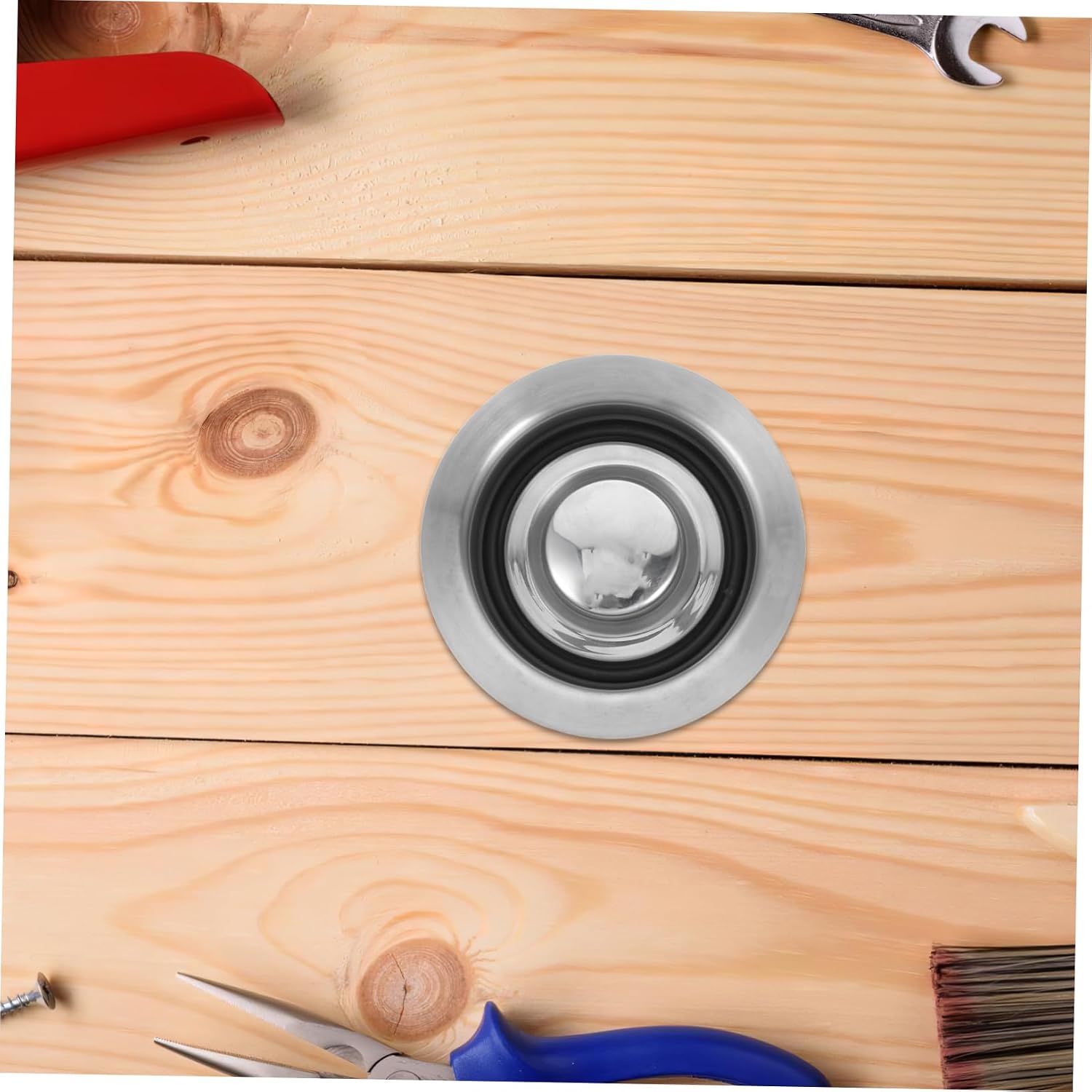 Replacement Sink Drain Flange Stopper Garbage Disposal Adapter Seals Food Debris Standard Drain Opening for Kitchen Bathroom