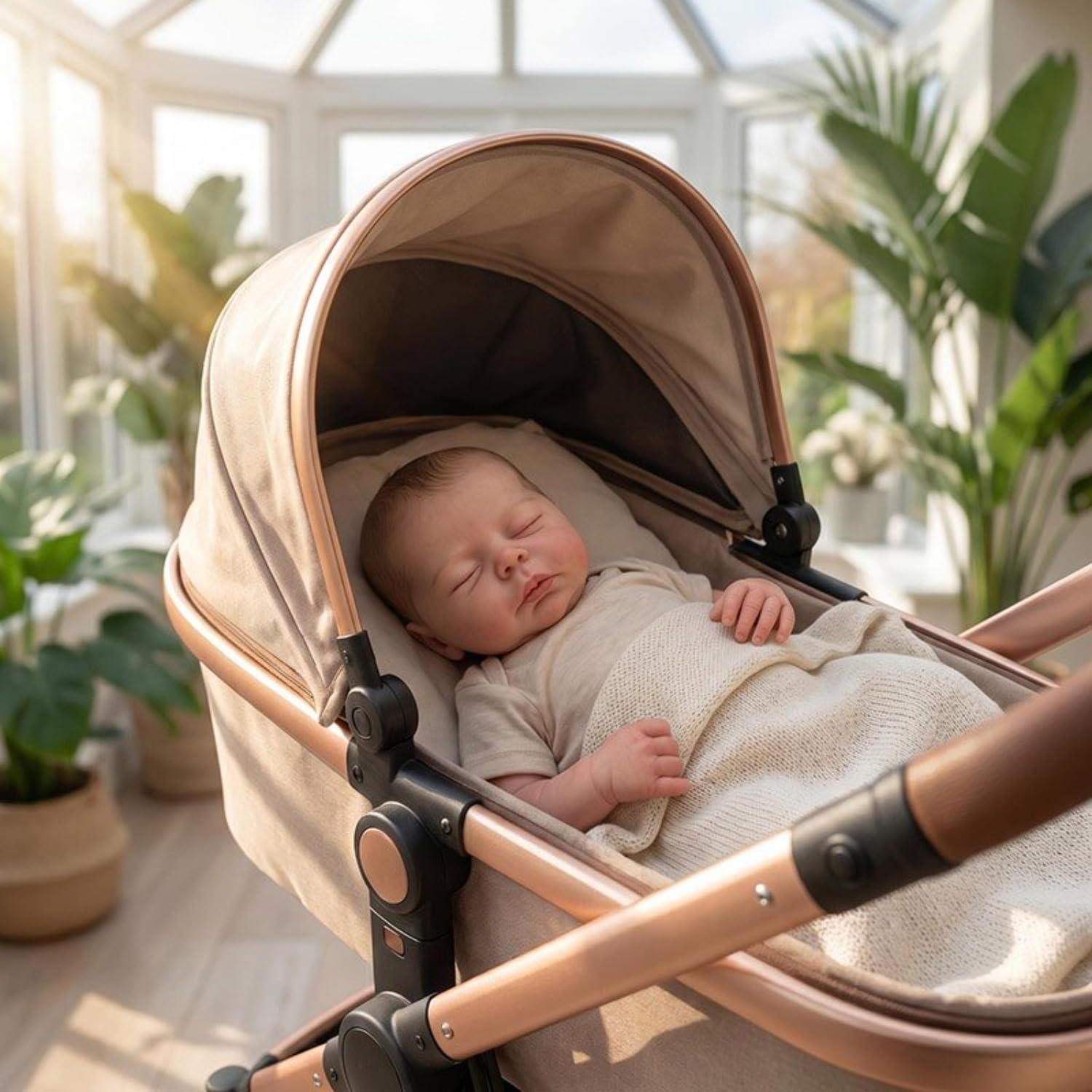 Lonian Reborn lalki – 40 cm, ręcznie wykonane, realistyczne lalki niemowlęce, miękki materiał z akcesoriami do zabawek, lalki Reborn jak prawdziwe dziecko (śpiące dziecko) (białe)