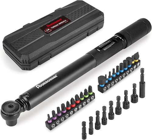 FOURROBBER 1/4 Clé Dynamométrique 2-20NM de Precision ave…