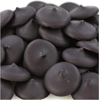 Merckens Cocoa Dark Chocolate Candy Wafers - 15 lb - Creamy Bulk Melting Chocolate for Dipping, Molding, and Baking -