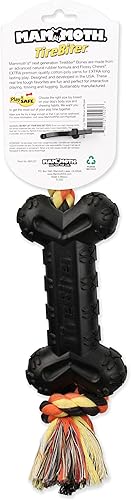 Vista 39 de Mammoth TireBiterII – Juguetes de goma natural para perros que mastican extremos – Juguetes para perros para juegos interactivos extra largos