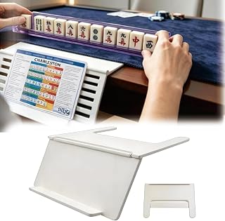 Foldable Mahjong Card Holder – Under-Mat Angled Stand for American Mahjong (3D Printed, Space-Saving) (Style 1)