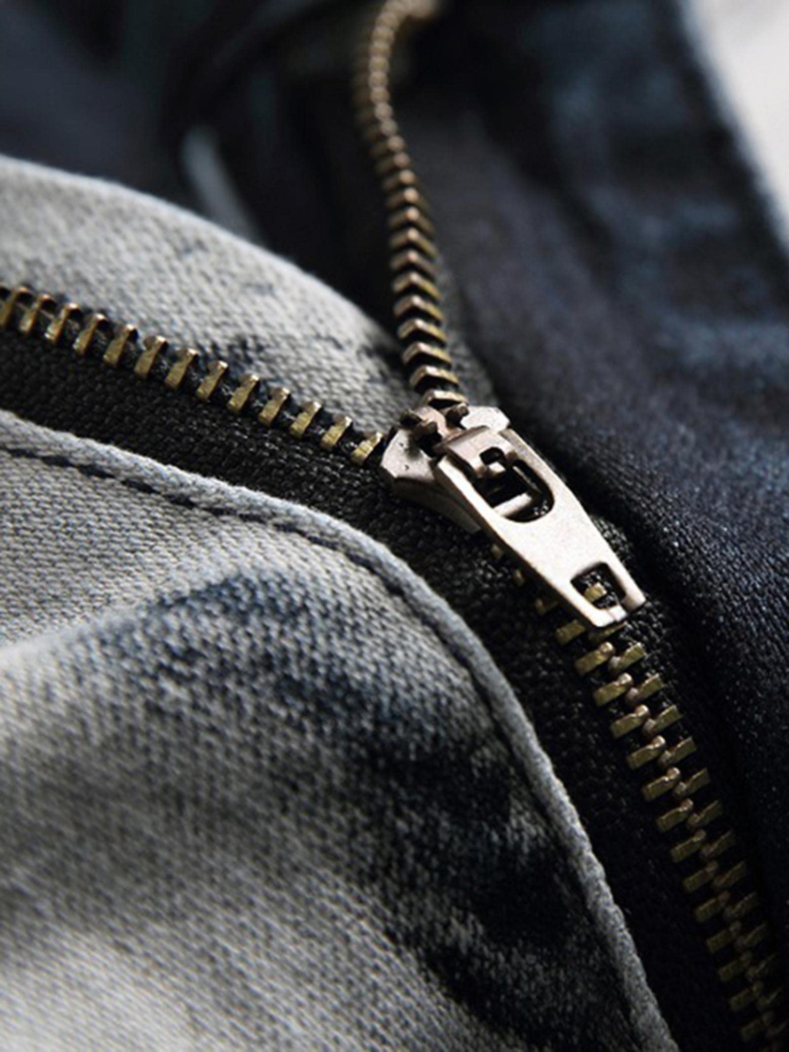 Jeans Herren Jeanshosen Hose Freizeithose Patch Dekorative Trendige Hose Elastische Jeans Denim Große Größe