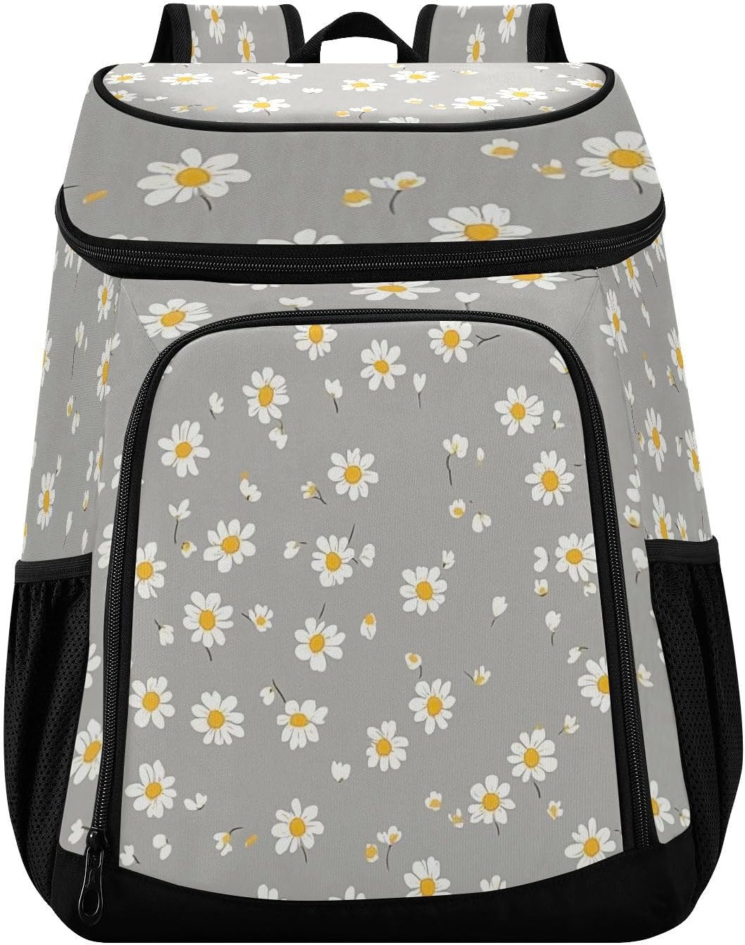 CEBUGI Small Daisies Cooler Backpack Waterproof Leakproof Backpack Cooler Insulated Cooler Bag Lunch Bag for Beach Fishing Camping Picnic 36 Cans