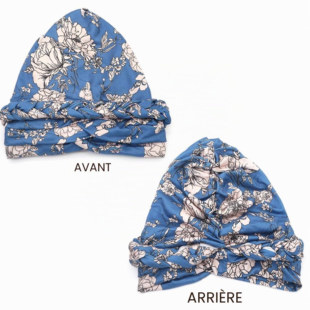 LIMHOO Turban torsadé pré-noué pour femme - Style bohème - Pour chimio perte de cheveux - Style décontracté