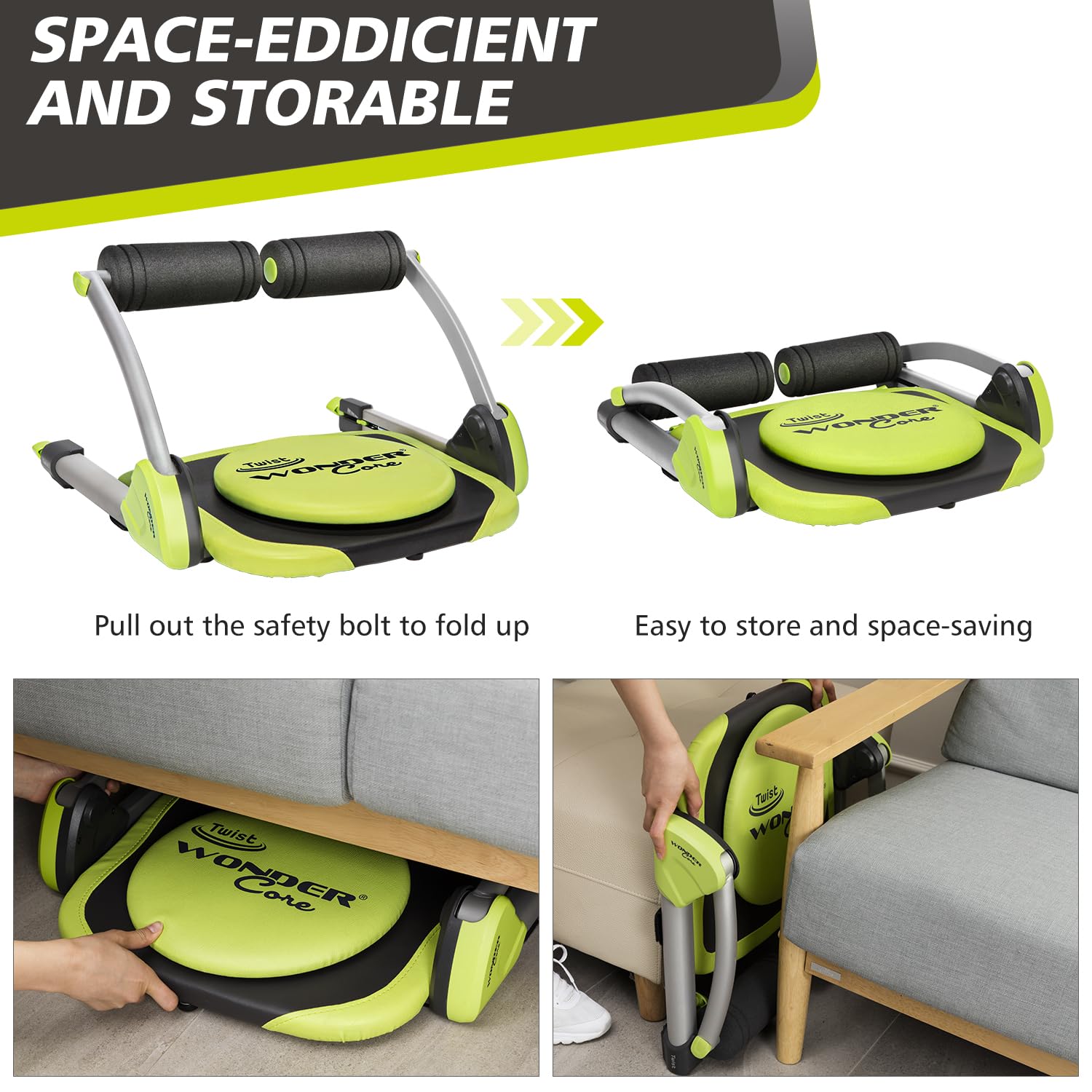 WONDER CORE Ab Machine Exercise Equipment with 360 Degree Twist