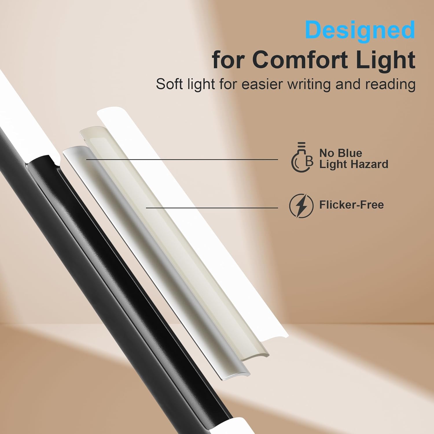 Floor Lamp with Remote and Touch Control, 68 Inch Adjustable Standing Lamp, 3 Color Temperature Dimmable LED, Flexible Gooseneck for Reading, Living Room, Office