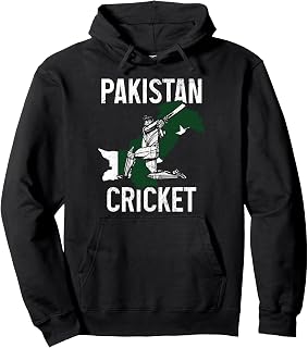 Pakistan Cricket Player Pakistani Flag Pride Vintage Pullover Hoodie