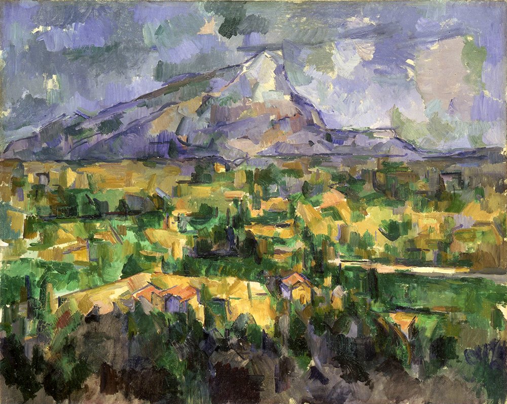 Mont Sainte-Victoire Purple de Cezanne grand tableau salon