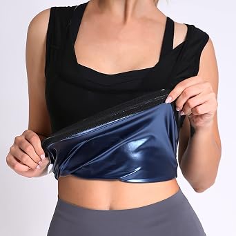 sauna vest for women sauna vest Women Sweat Tank Top Pullover Workout Shirt heat trapping vest for women
