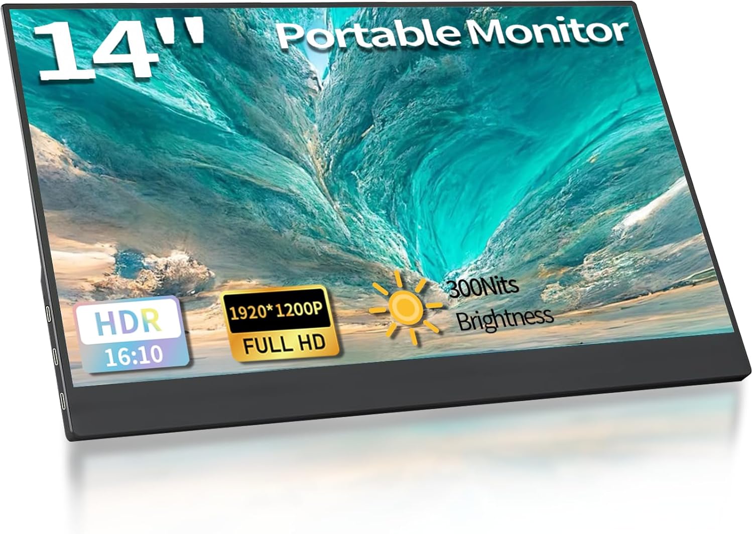 14 inch portable monitor with IPS FHD display