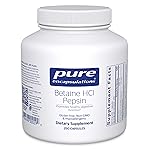 Pure Encapsulations Betaine HCl Pepsin - Digestive Enzymes Supplement for Digestion Aid & Support, Stomach Acid & Nutrient Absorption* - with Betaine HCl Pepsin - 250 Capsules