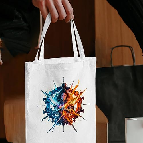 Miniatura 5 de MR.R Bolsa de lona reutilizable de sublimación en blanco