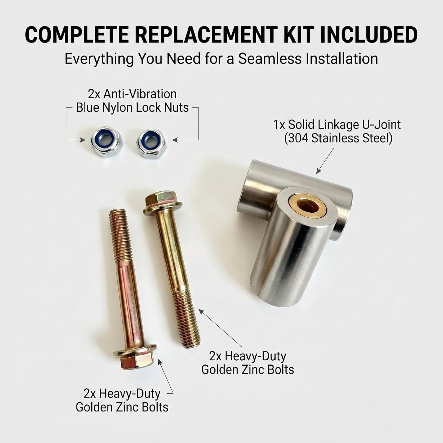 Solid Shifter Linkage U-Joint Eliminates Shifter Slop