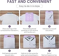 Vista 8 de Tabla plegable para camisas, carpetas de lavandería, tablas plegables para adultos y niños