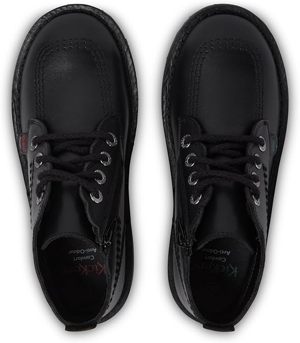 Kickers girls Adlar Hi Scallop Leather