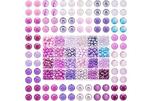 PH PandaHall 600pcs Purple Beads for Christmas Tree