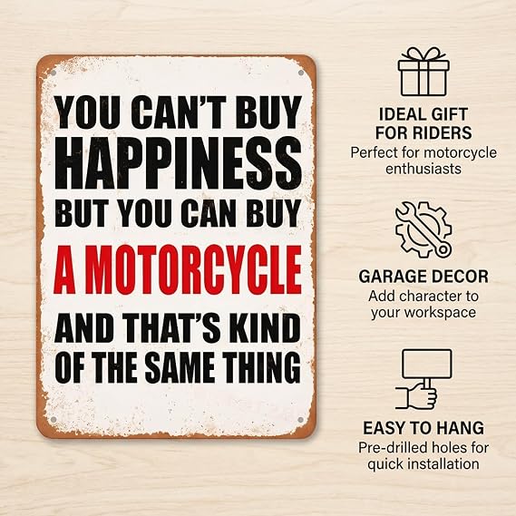 Motorbike Gifts for Men, Mens Room Accessories, Motor Bike Accessories Men, Suitable for Room Decoration, Garage Decoration, Suitable for Gifting to Motorcycle Enthusiasts