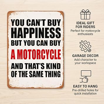 Motorbike Gifts for Men, Mens Room Accessories, Motor Bike Accessories Men, Suitable for Room Decoration, Garage Decoration, Suitable for Gifting to Motorcycle Enthusiasts