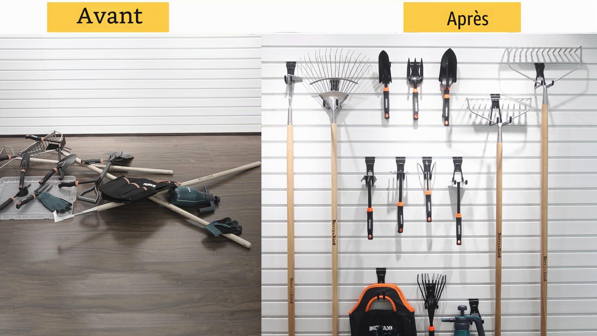 Lot de 14 crochets Slatwall, pour accessoires Slatwall, garage, plusieurs tailles