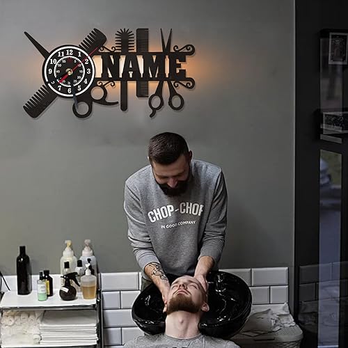 Miniatura 3 de QNTYCT Reloj de pared personalizado con estilo de coche, reloj de pared CustomArt con nombre personalizado, regalo perfecto para los amantes de los