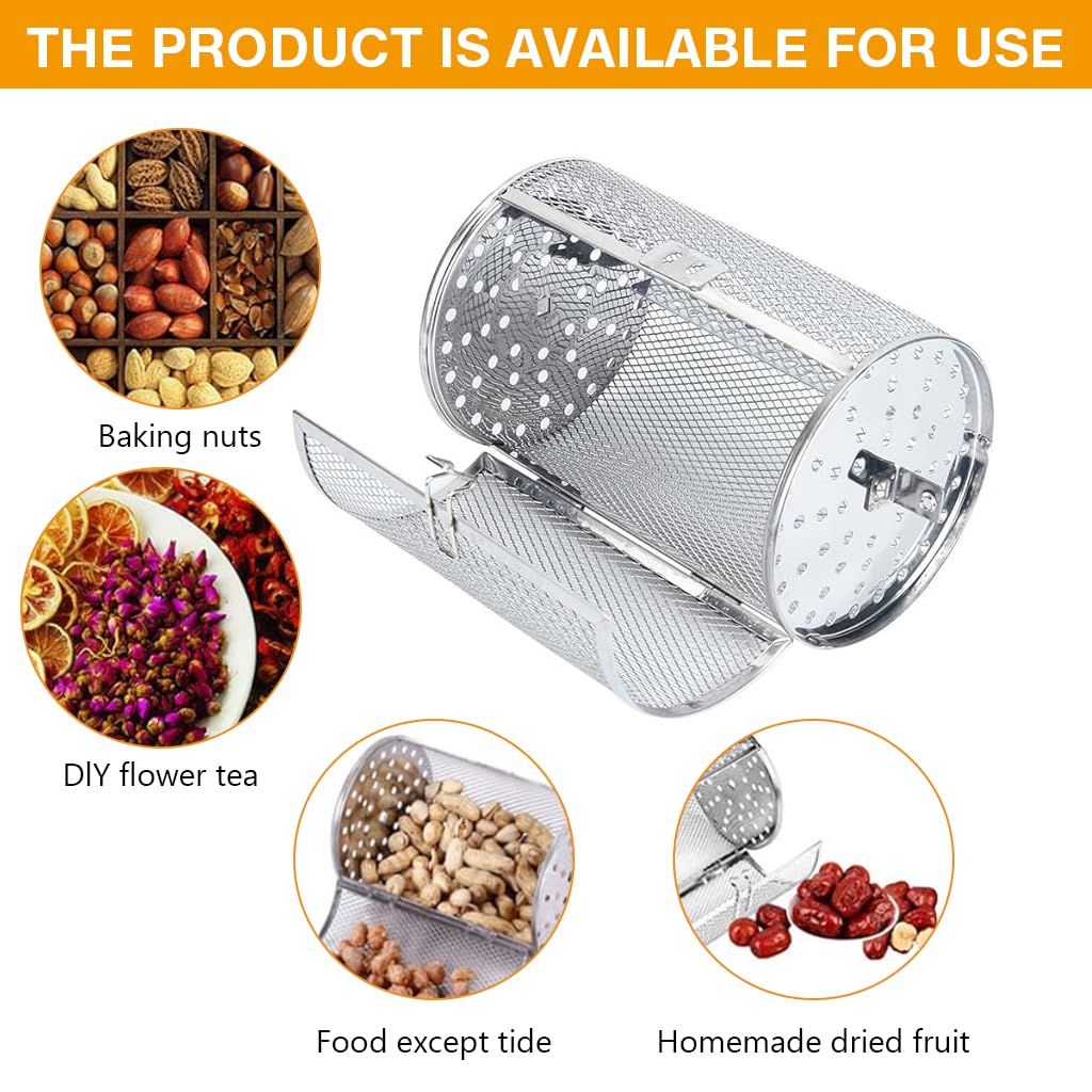 Supvox Air Fryer Rotisserie Basket 12x18cm Stainless Steel Lock Clasp — Amazon image 3