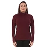 100% Merino Wool - Midweight Womens 1/4 Zip - Midlayer