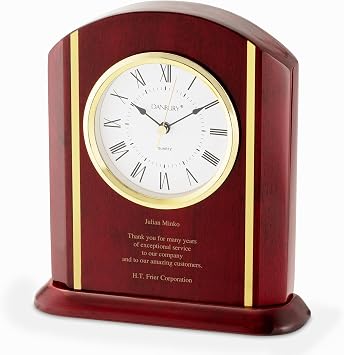 THINGS REMEMBERED High Gloss Mahogany Clock