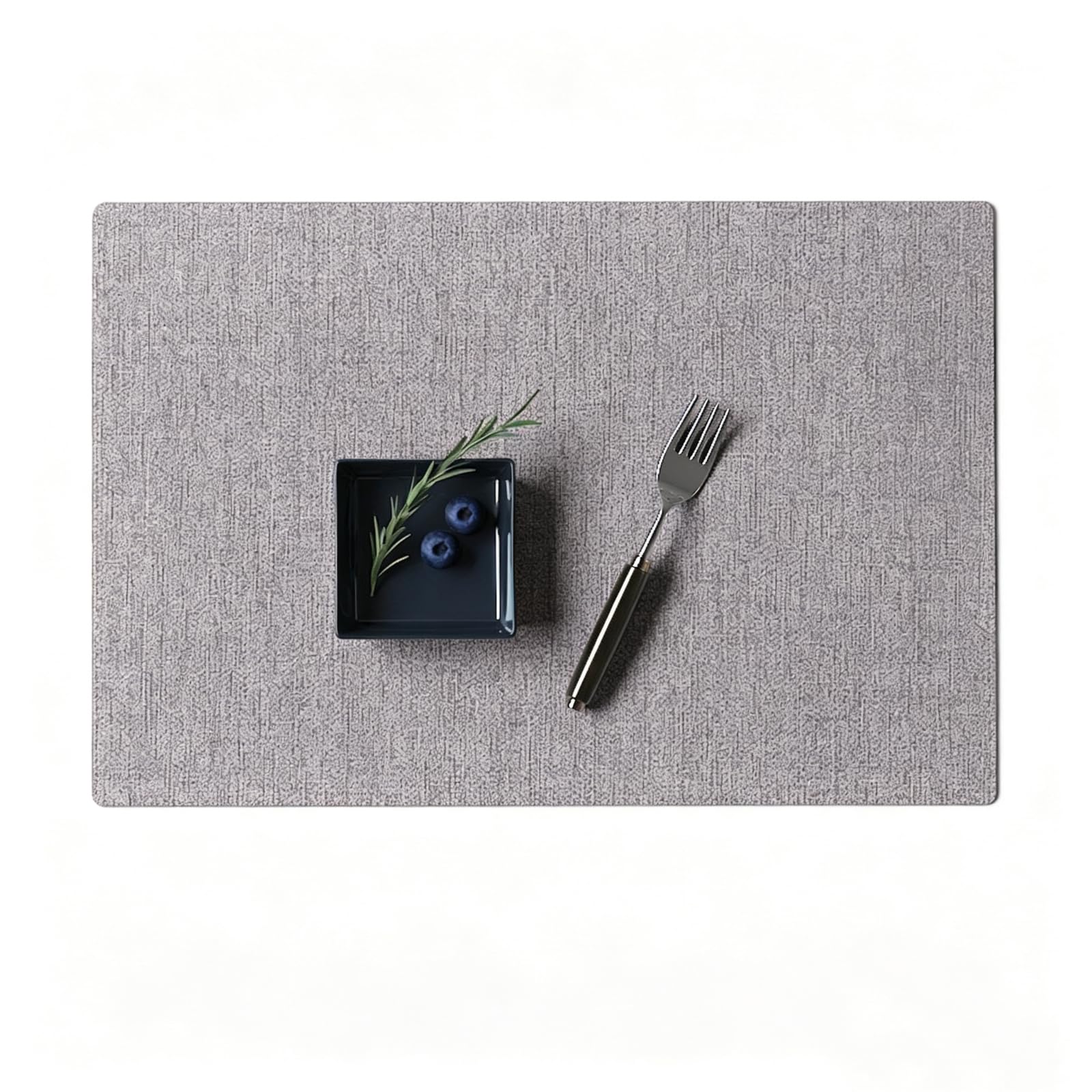 PVC Placemat Linen Texture, Rectangular for Dining Room & Living Room