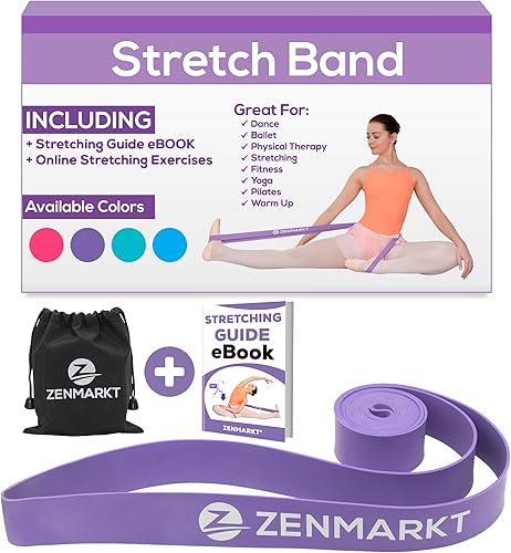 Zenmarkt Bandas elásticas de ballet para flexibilidad y fuerza, bandas elásticas ideales para tener como equipo de baile en cada competencia, Púrpura