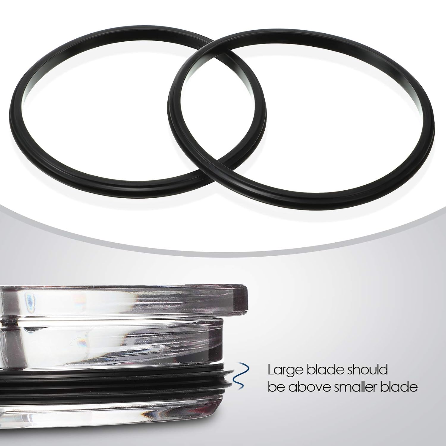 20 oz Replacement Rubber Lid Seals O Shaped Resealable Lid Gaskets Compatible Seals Lid Gaskets for 10, 12, 16 or 20 Ounce Insulated Stainless Steel Tumblers (Black,6 Pieces)