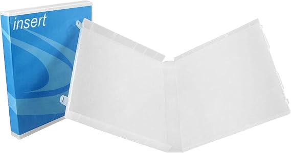 UniKeep Case - 1.5 inch Spine - with Clear Overlay - No Rings - Pack of 3