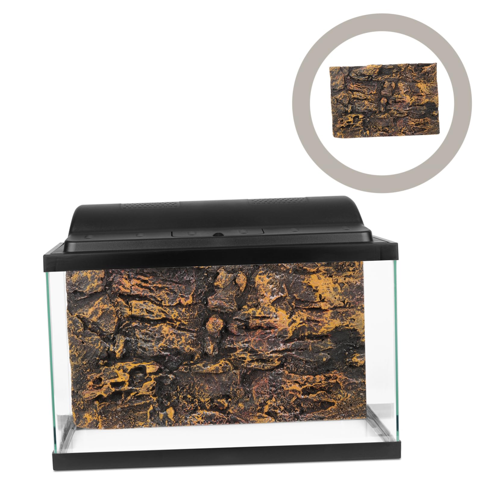 SOIMISS Tablero Decorativo De Roca De Acuario De Decoración para Peceras para Tanque De Reptiles