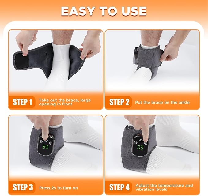 Masajeador de pie recargable USB 3 en 1 gris miniatura 5