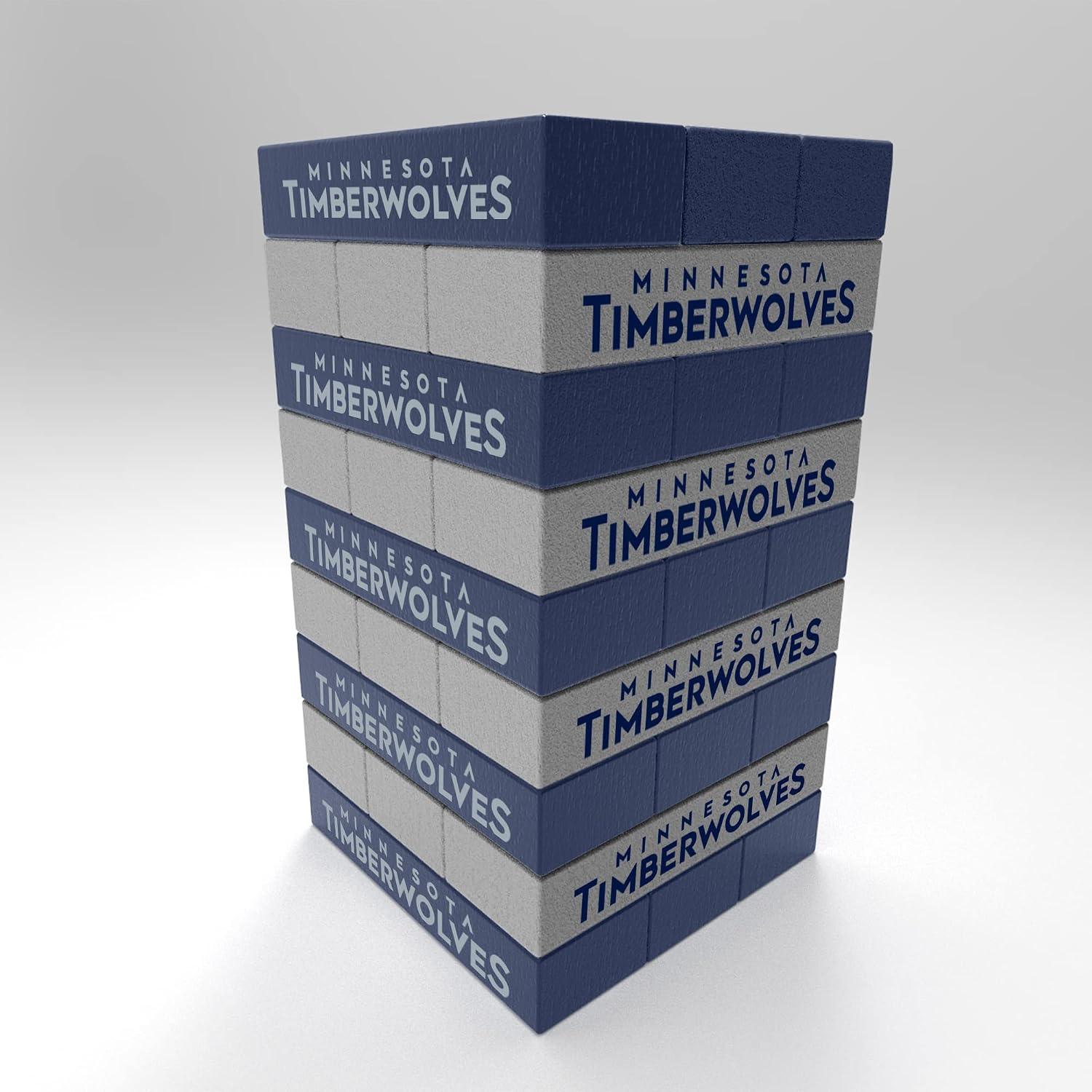 Rico Industries NBA Minnesota Timberwolves Mini Travel Team Tower Mini Team Travel Team Tower - Wood Stackem Game