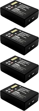 4 Pack R10 Battery 7.4V Li-ion 3600mAh Compatible with Trimble R10 R12 V10 GPS RTK GNSS Receiver 990737 76767
