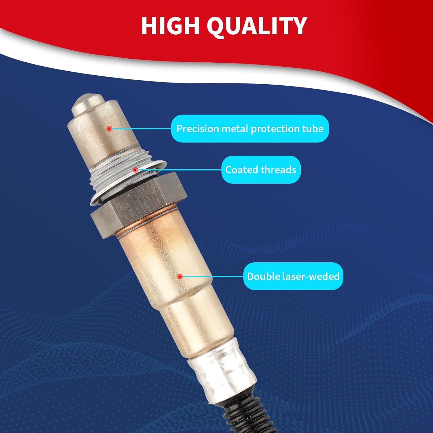 234-4575 Oxygen O2 Sensor Downstream Heated Air Fuel Ratio Compatible with Ford Explorer Focus Escape Edge Fusion Taurus Lincoln MKT MKZ (L4 2.0L Only) Replace CV6Z-9G444-A CV6Z-9G444-B