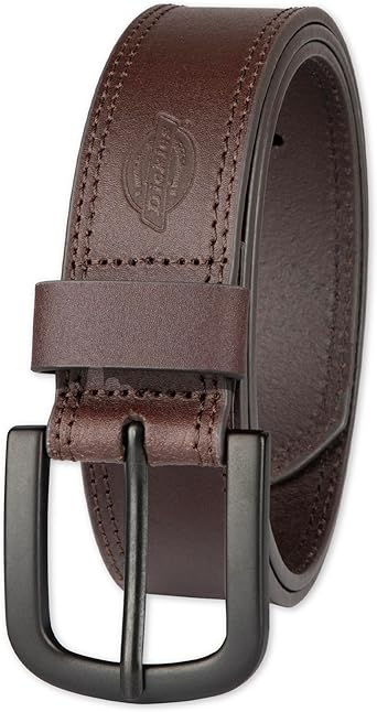 Dickies mens Genuine Leather Belt Durable Casual Style, Regular & Big and Tall Sizes