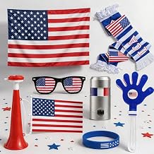 Soccer Fan Set, Soccer Fan Merch Gifts for Football Viewing Party, Ideal for Football Lovers