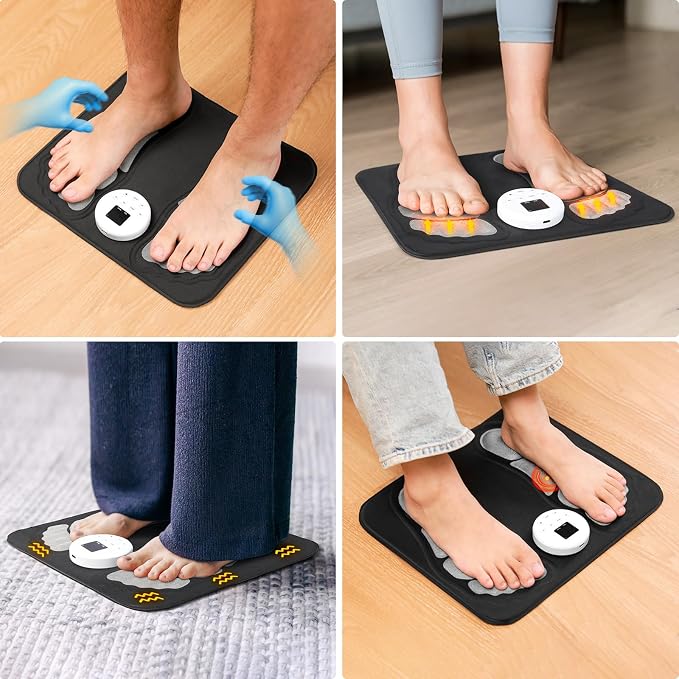 Masajeador portátil de pies recargable con 4 modos miniatura 3