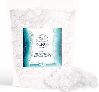 Natural Elephant Dead Sea Magnesium Bath Flakes | 2 lb Bag (32 oz) | Pure Magnesium Chloride Soak for Body and Foot | Idea...
