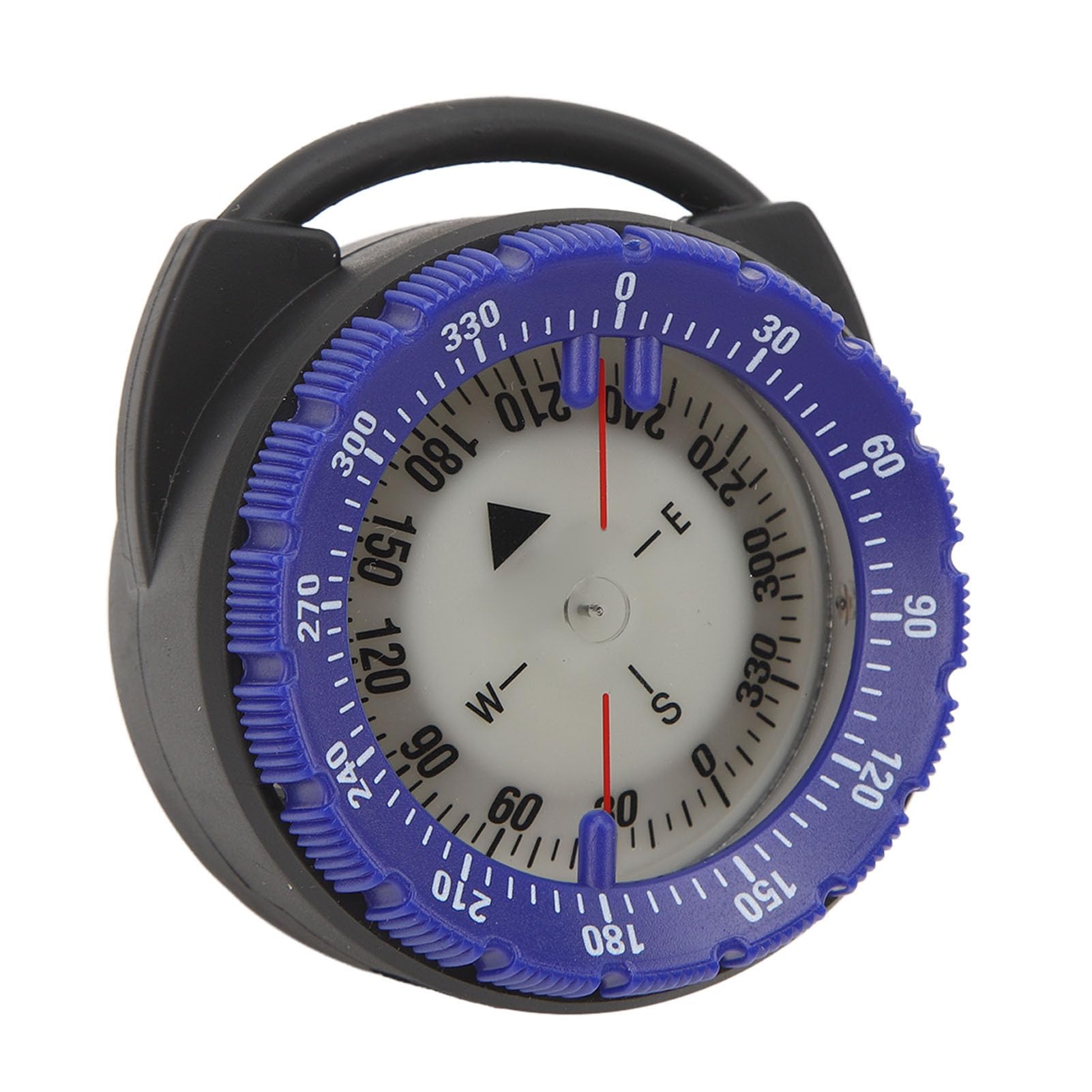 Brújula subacuática, Luminosa Impermeable Pulgar, 50M Profundidad de navegación con ventana lateral Conexión segura Abrazadera para Buceo, Senderismo, Supervivencia