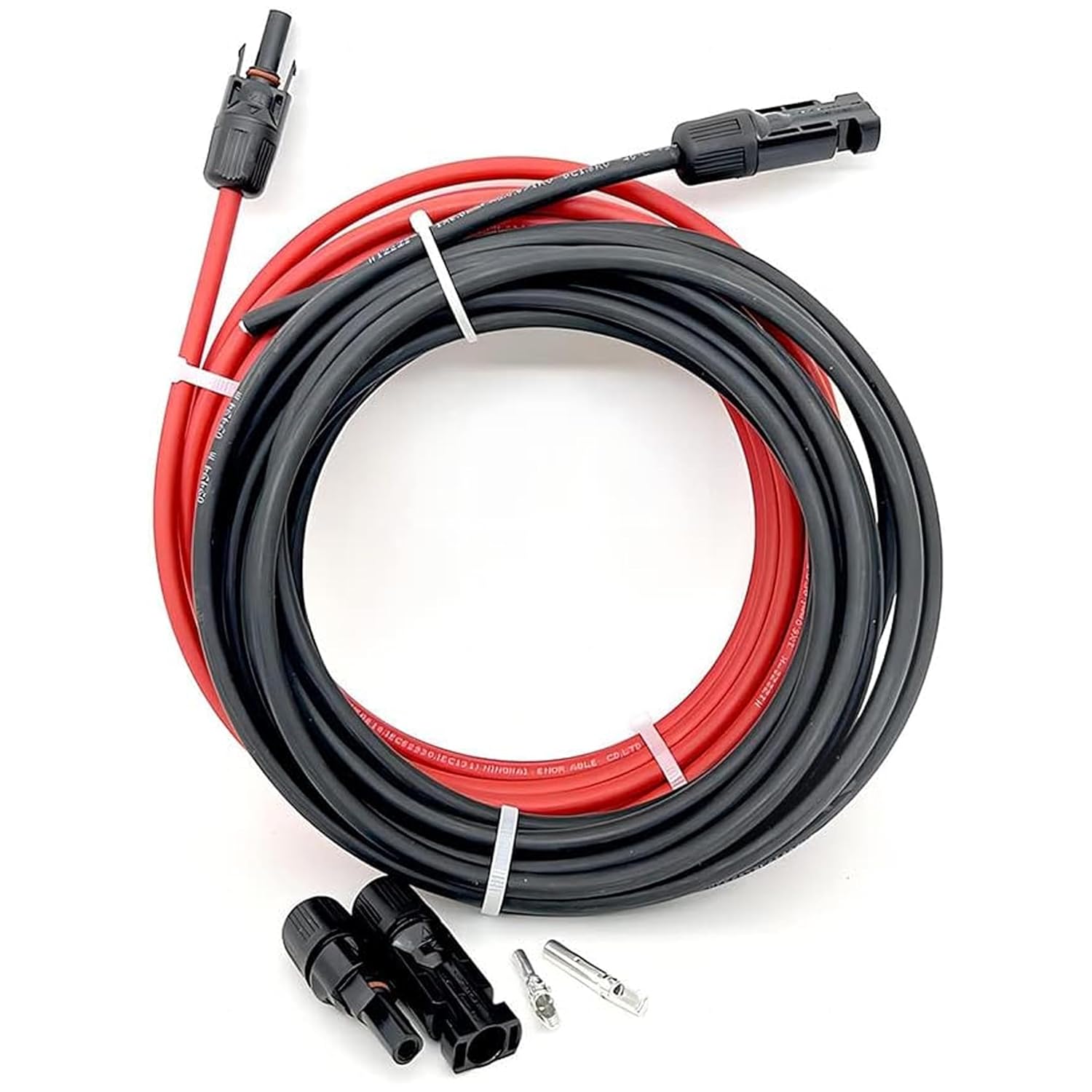 20FT 10AWG Solar Panel Extension Cable with Extra Free Pair of Male and Female Connectors